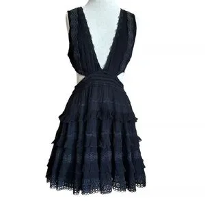 Rococo Sand | Dresses | Rococo Sand Lace Dress In Black Womens Mini Cutout  Cocktail Size Large | Poshmark